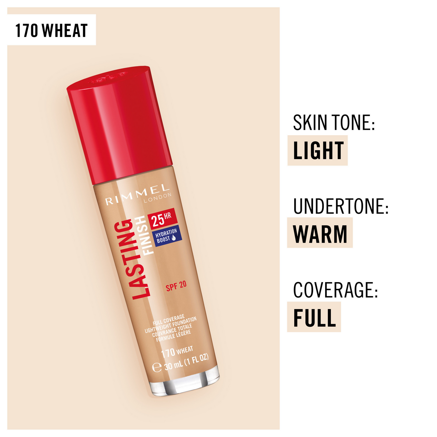 Rimmel London Lasting Finish 25 Hour Foundation SPF 20  - Wheat