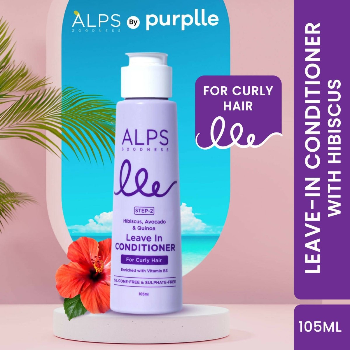 Alps Goodness Hibiscus, Avocado & Quinoa Leave in Conditioner