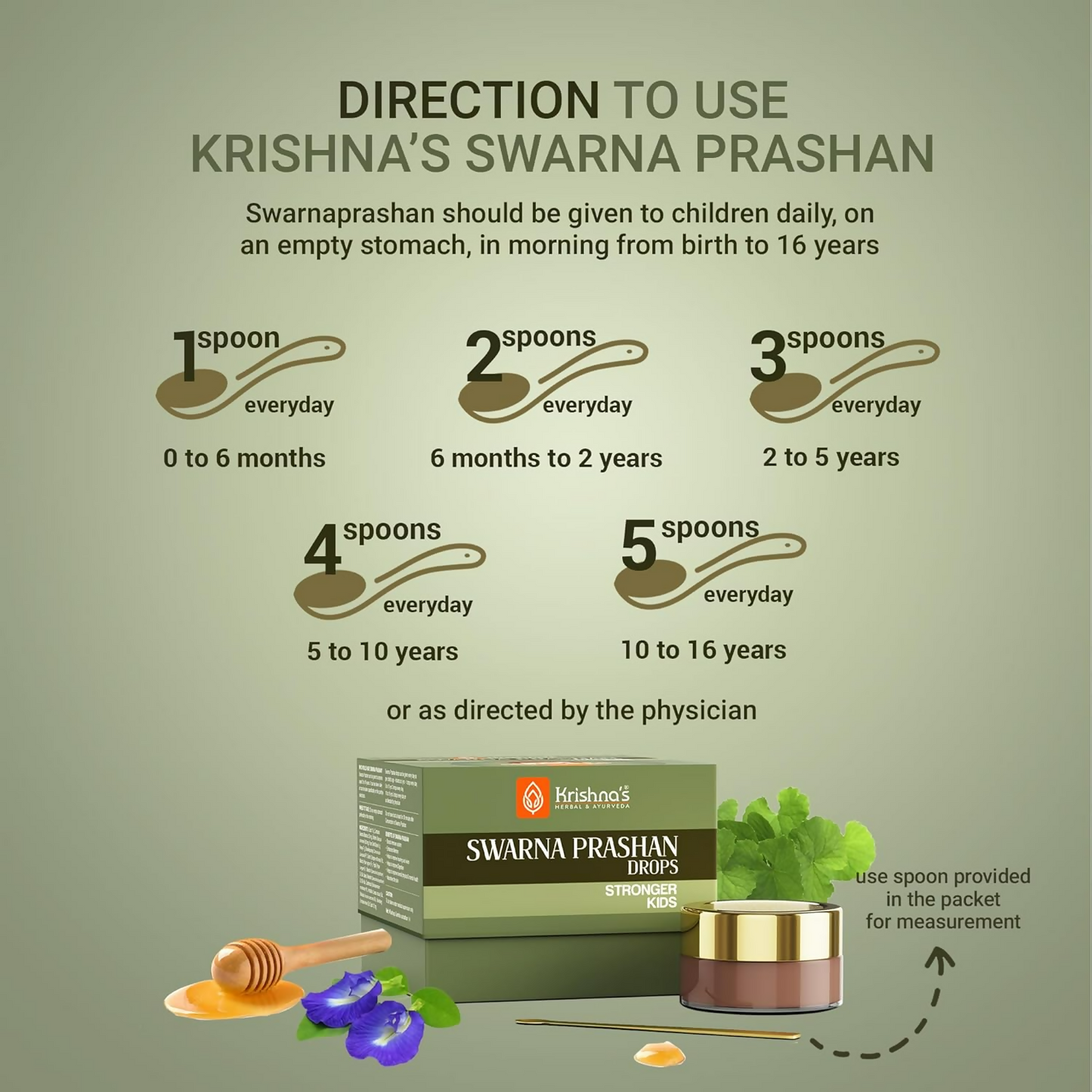 Krishna's Herbal & Ayurveda Swarnaprashan Drops For Kids