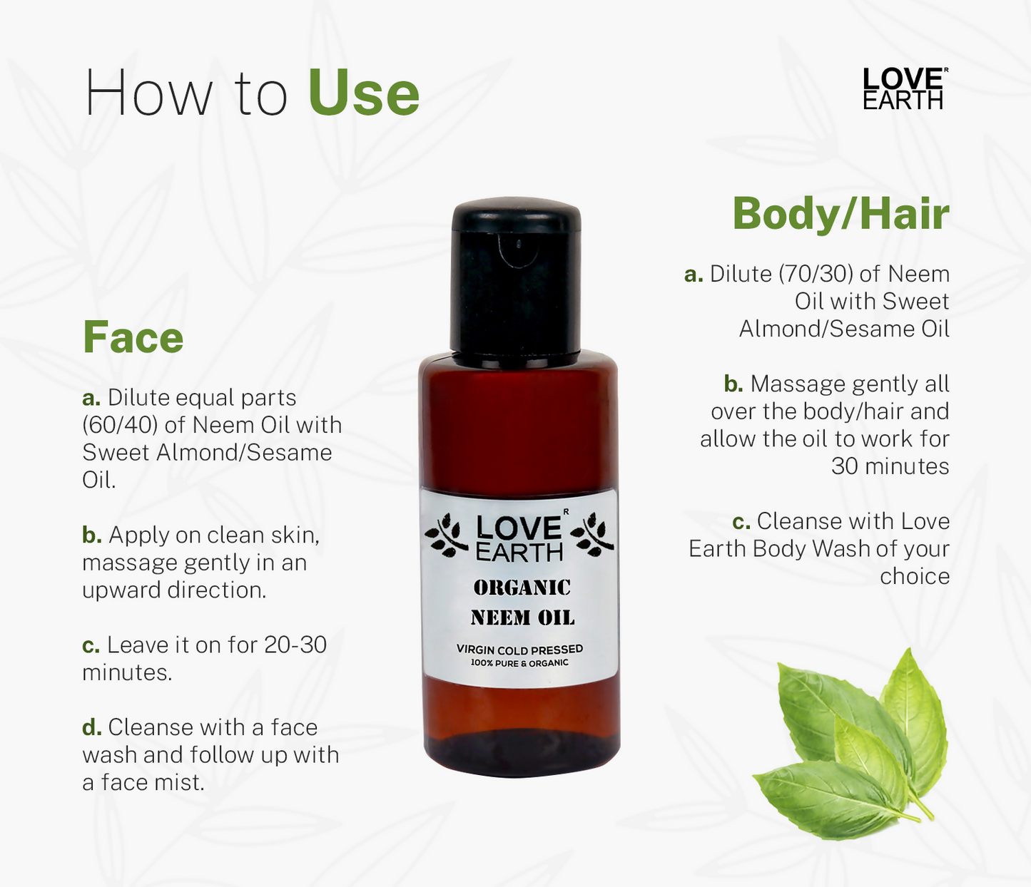Love Earth Organic Neem Oil