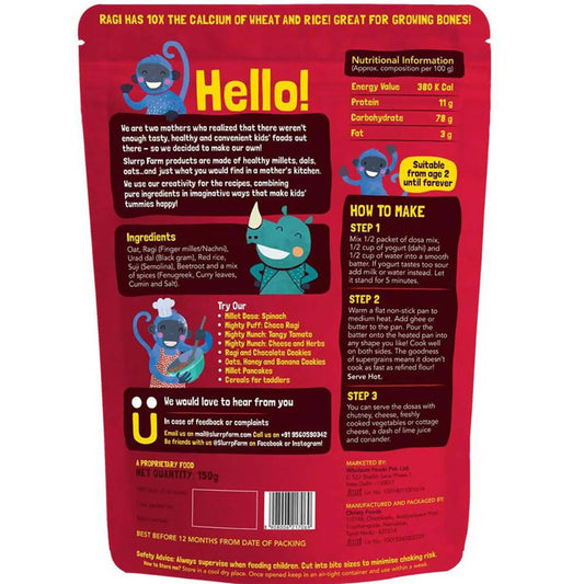 Buy Slurrp Farm Beetroot Multigrain Millet Dosa Mix from DrMediCart, Ship from India to USA
