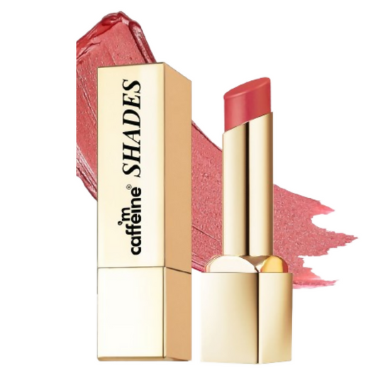 mCaffeine Shades Creamy Matte Kiss Bullet Lipstick Moisturizing Lightweight - Mauve Velvet