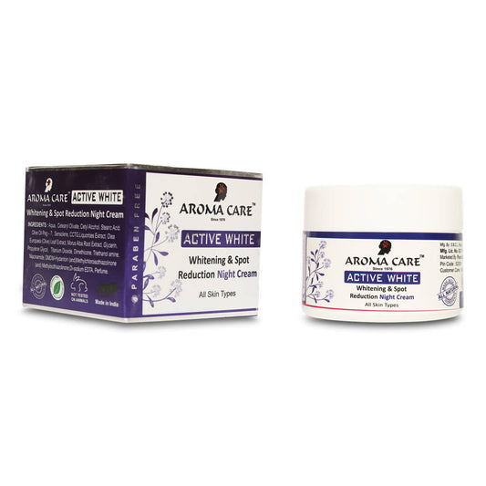 Buy Aroma Care Active White Whitening & Spot Reduction Night Cream from DrMediCart, Ship from India to USA