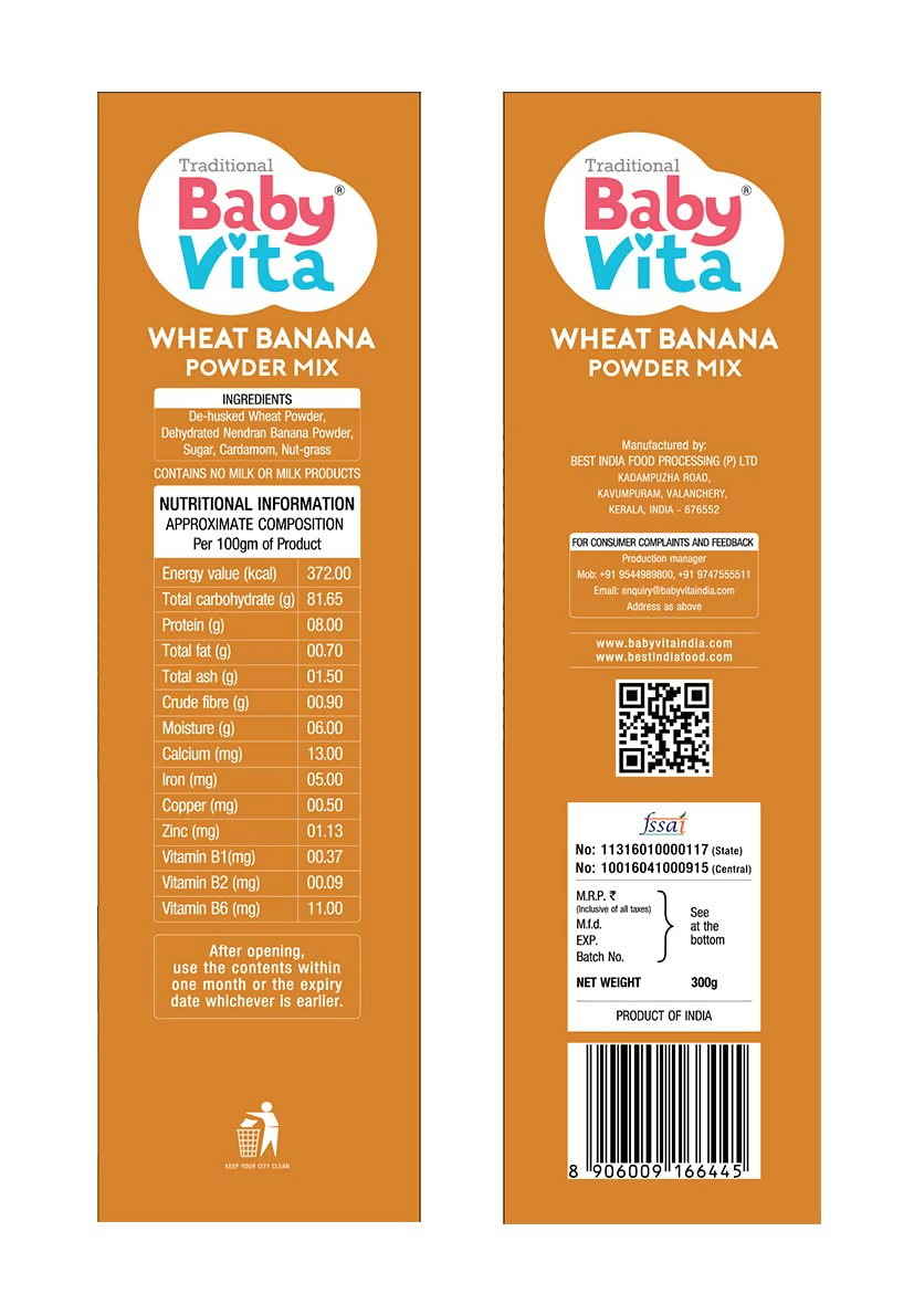 Babyvita Arbanox Wheat Banana Powder Mix