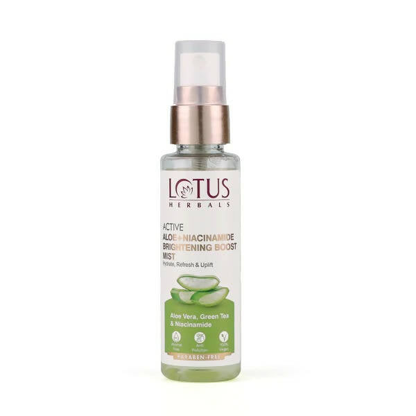 Lotus Herbals Active Aloe + Niacinamide Brightening Boost Mist - DrMediCart