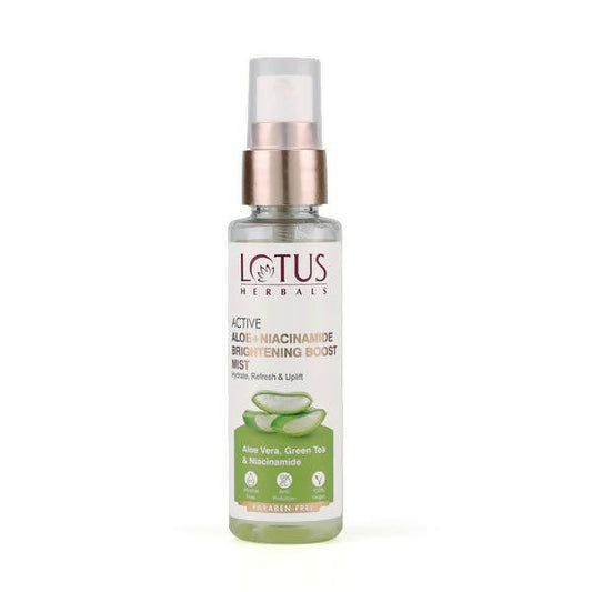 Lotus Herbals Active Aloe + Niacinamide Brightening Boost Mist - DrMediCart