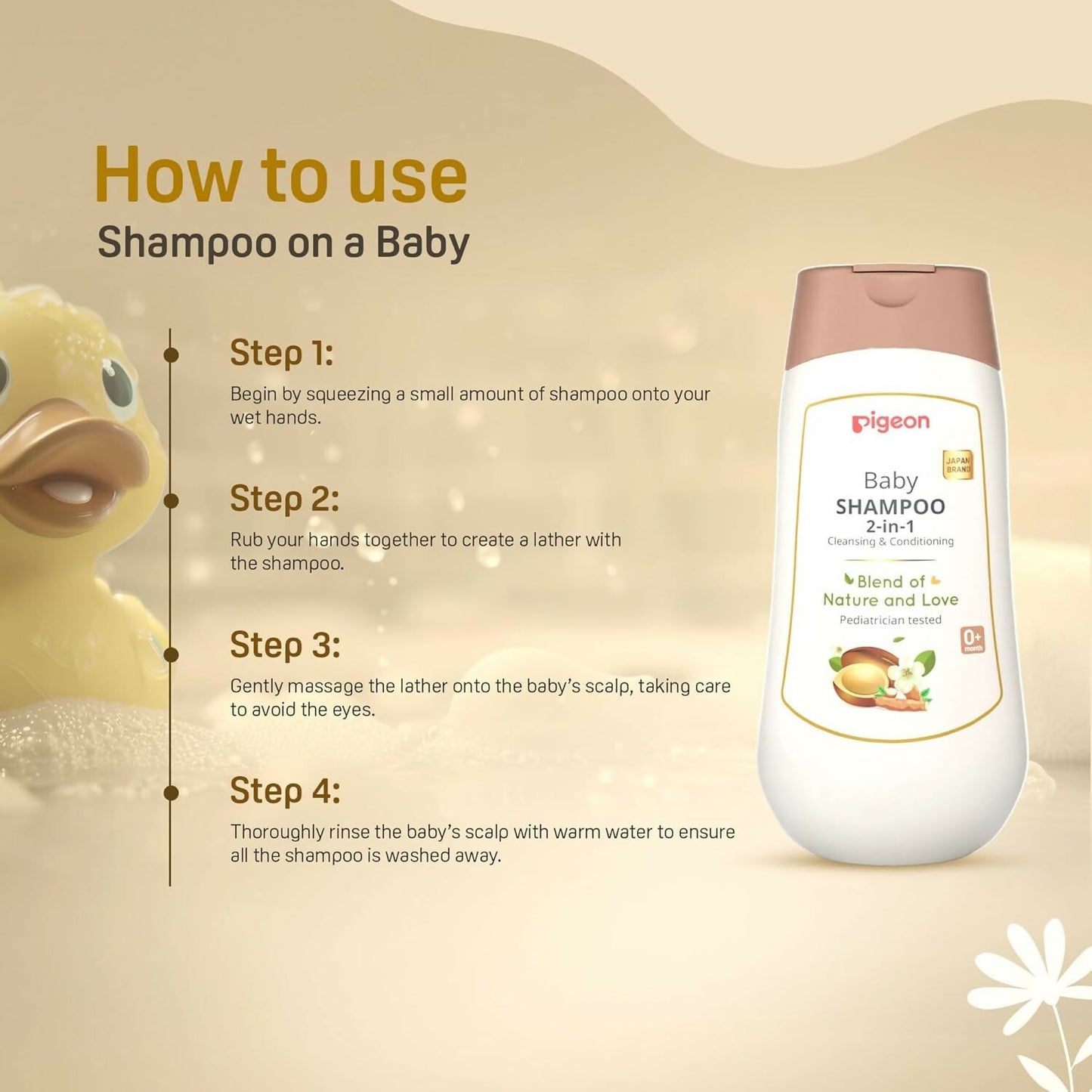 Pigeon Baby Shampoo 2 in 1 Cleansing & Conditioning