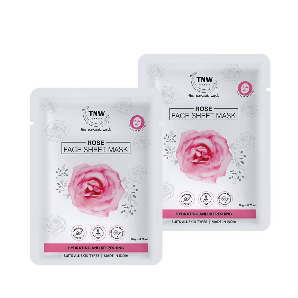 The Natural Wash Rose Face Sheet Mask
