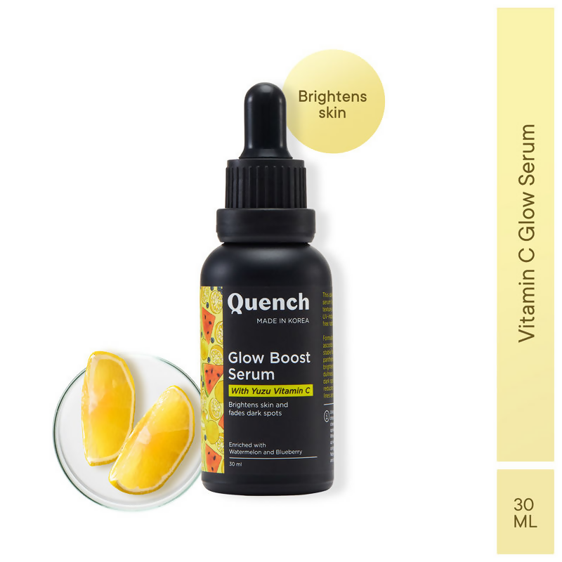 Quench Vitamin C Glow Boost Serum with Yuzu Extracts Brightens & Fades Dark Spots