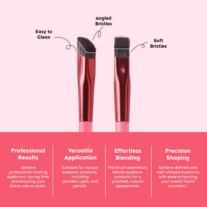 Gleva Multi-Function Eyebrow Brush - Pink