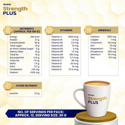 Horlicks Strength Plus - Vanilla Flavor
