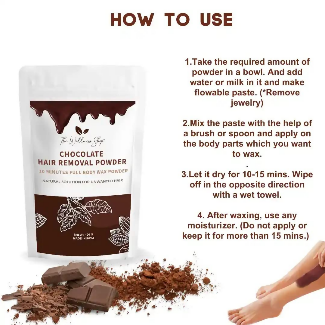 The Wellness Shop Chocolate Hair Removal Powder - Drmedicart
