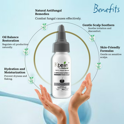 Ktein Natural 100% Plant Based Gentle Scalp Lotion Dandruff Prone Scalp