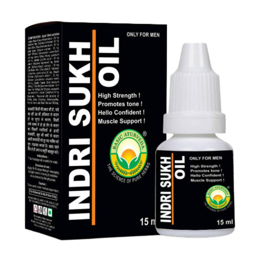 Buy Basic Ayurveda Indri Sukh Oil from DrMediCart, Ship from India to USA