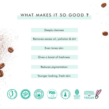 mCaffeine Naked & Raw Coffee Face Wash