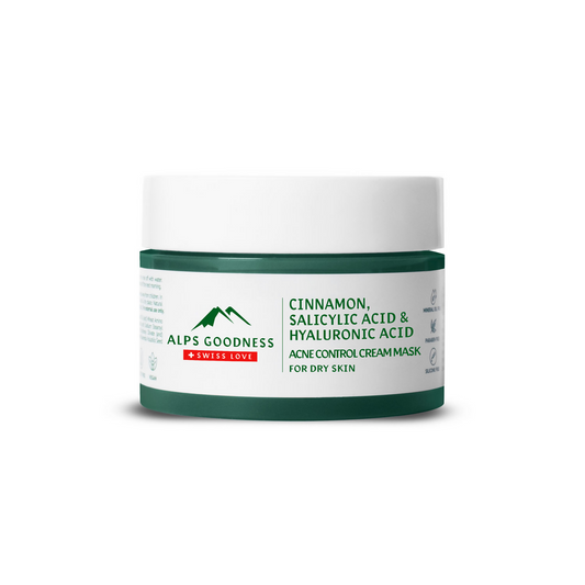 Alps Goodness Acne Control Face Mask for Dry Skin with Cinnamon, Salicylic Acid and Hyaluronic Acid