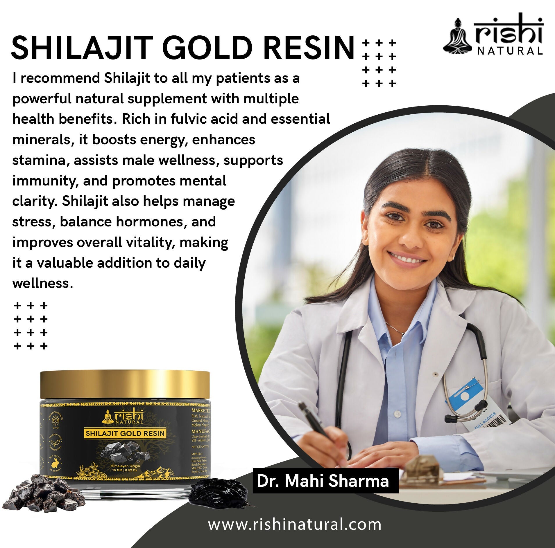 Rishi Natural Himalayan SJ Gold Resin
