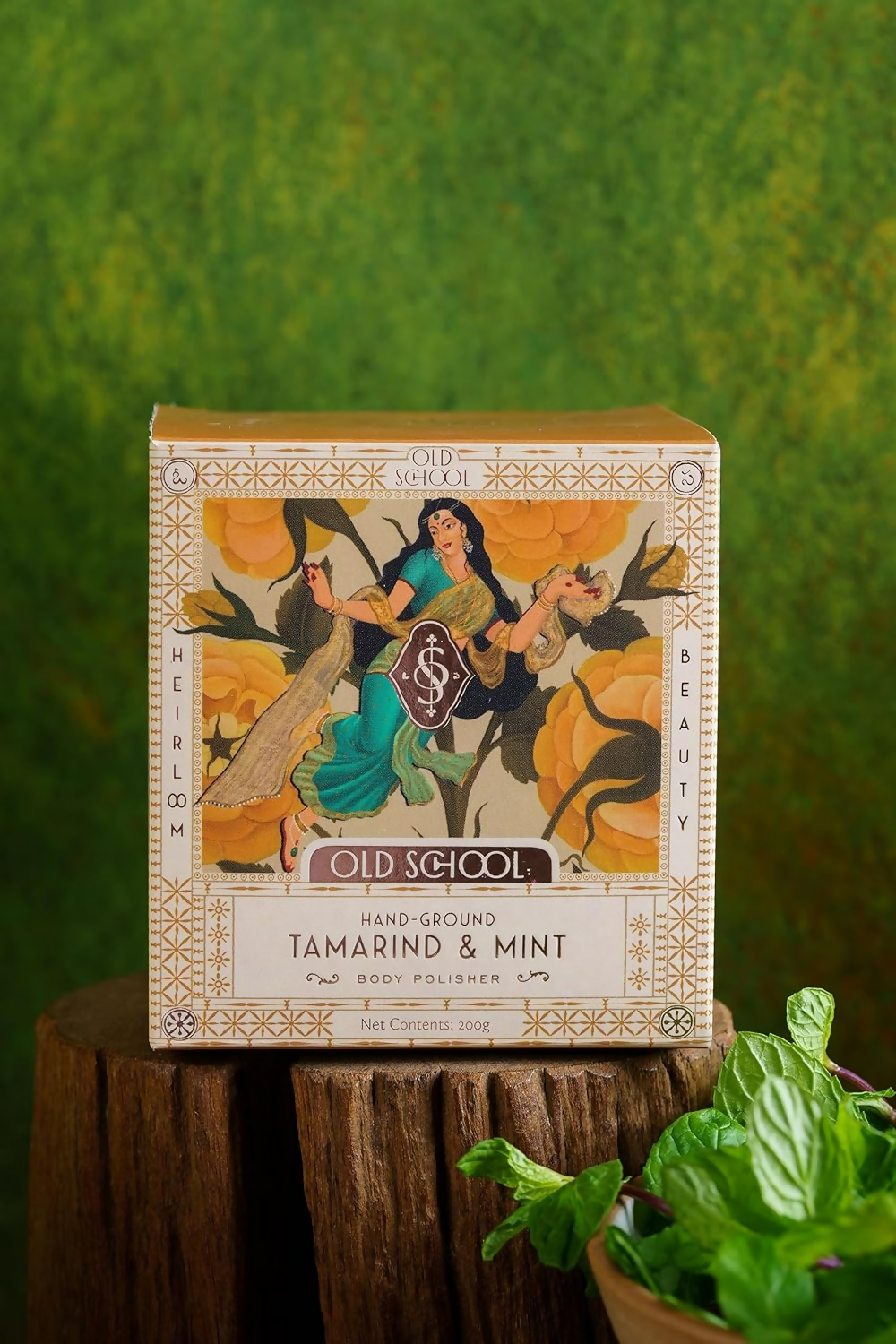 Old School Rituals Tamarind & Mint Body Polisher Natural Exfoliating Body Scrub