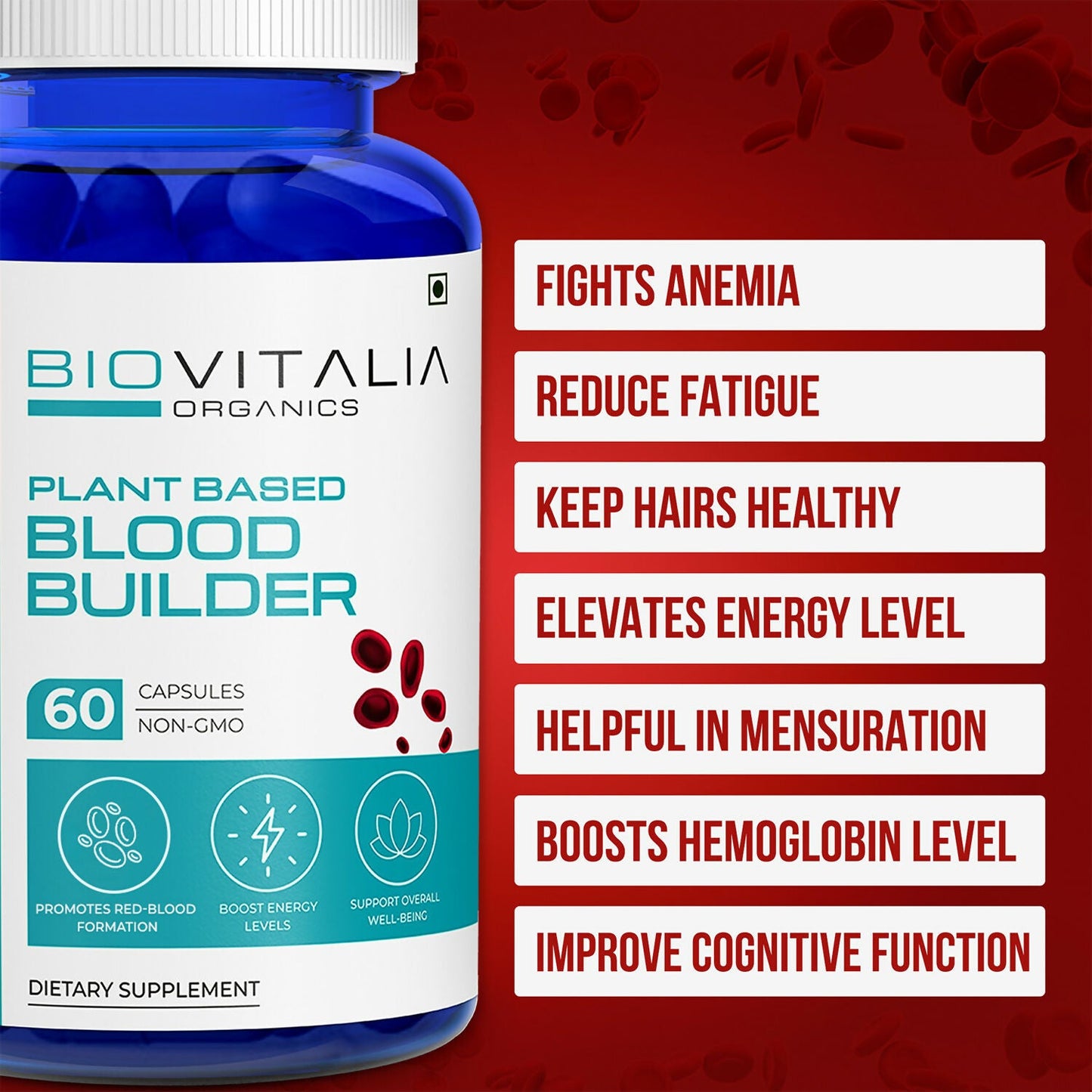 Biovitalia Organics Blood Builder Capsules