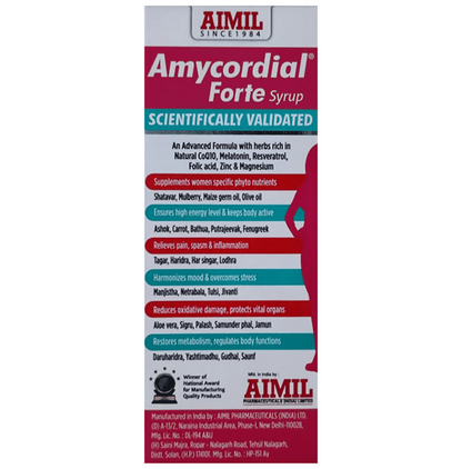 Aimil Amycordial Forte Syrup for Women's Wellness