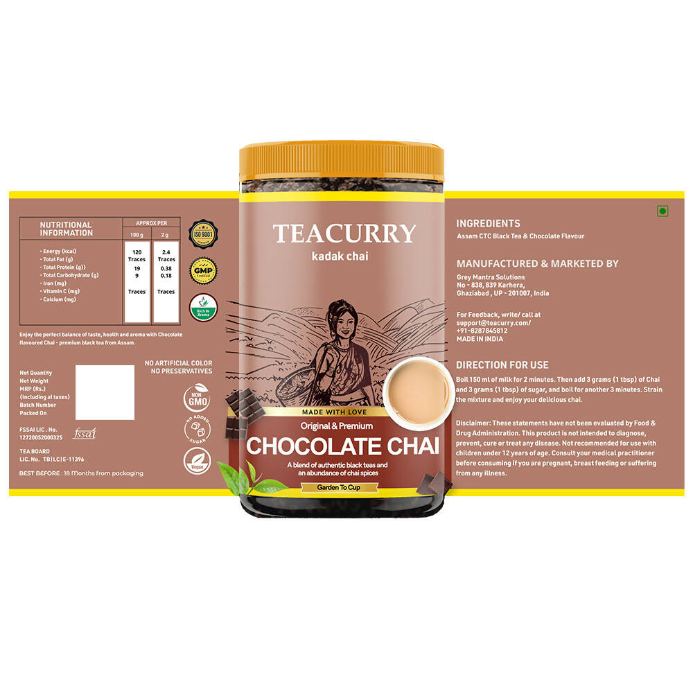 Teacurry Chocolate Chai Powder - Drmedicart
