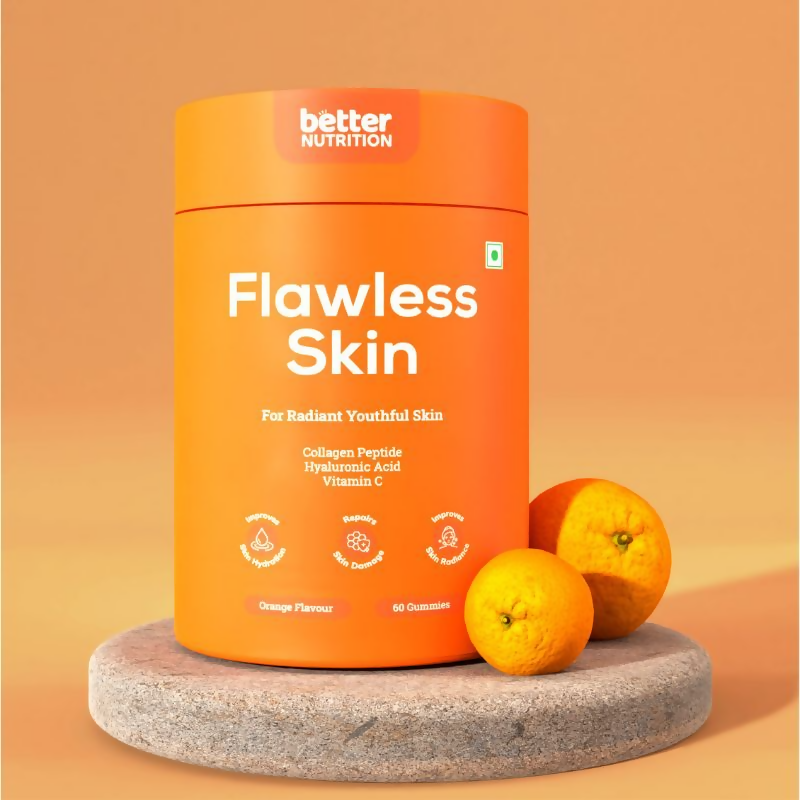 Better Nutrition Flawless Skin Gummies for Skin Hydration, Glowing Skin & Elasticity