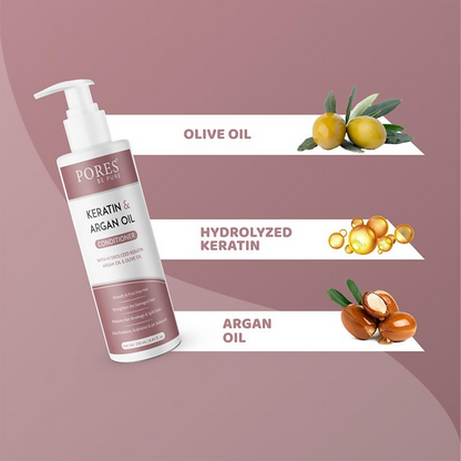 Pores Be Pure Keratin & Argan Oil Hair Conditioner