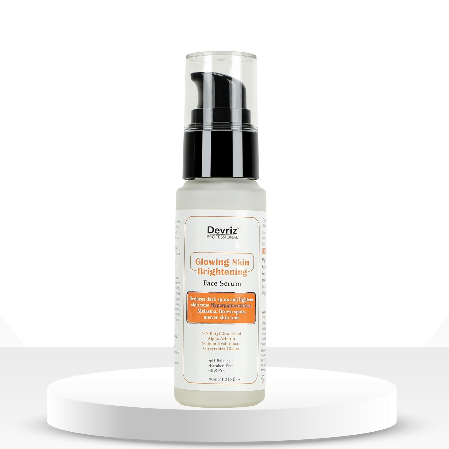 Devriz Professional Day Serum 2% Alpha Arbutin for Pigmentation Acne marks & Dark Spots Removal
