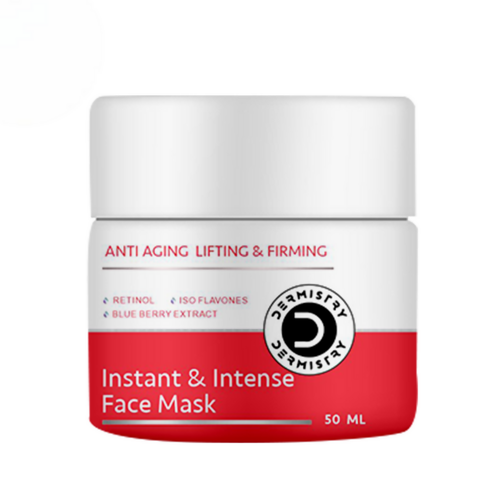 Dermistry Anti Aging Instant Intense Face Mask Retinol Blue Berry Lifting Firming Skin Tightening