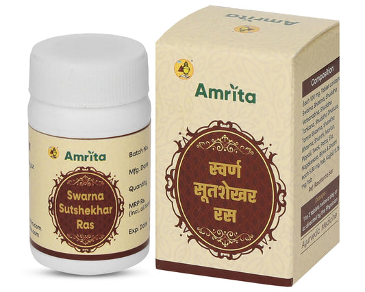 Buy Amrita Swarna Sutshekhar Ras Tablets from DrMediCart, Ship from India to USA