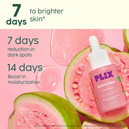 PLIX The Plant Fix 10% Vitamin C Guava Combo - Juicy Cleanser and Face Serum