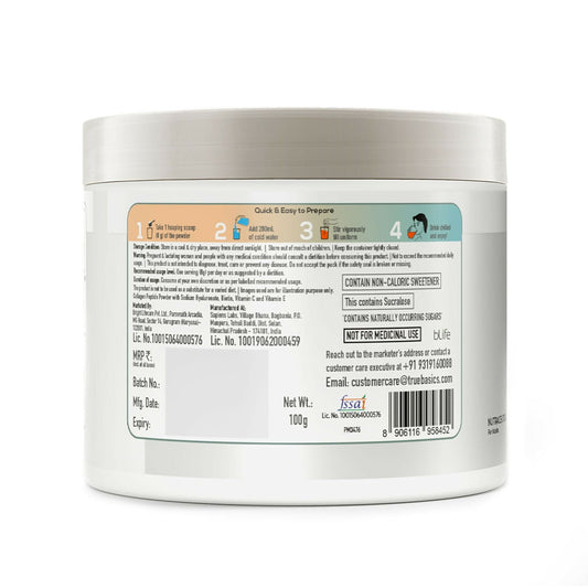 Buy TrueBasics CollaSkin, Marine Collagen Peptides for Youthful Glowing Skin - Orange from DrMediCart, Ship from India to USA