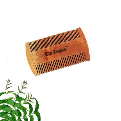 The Legend Organic Pure Neem Wood Comb For Beard