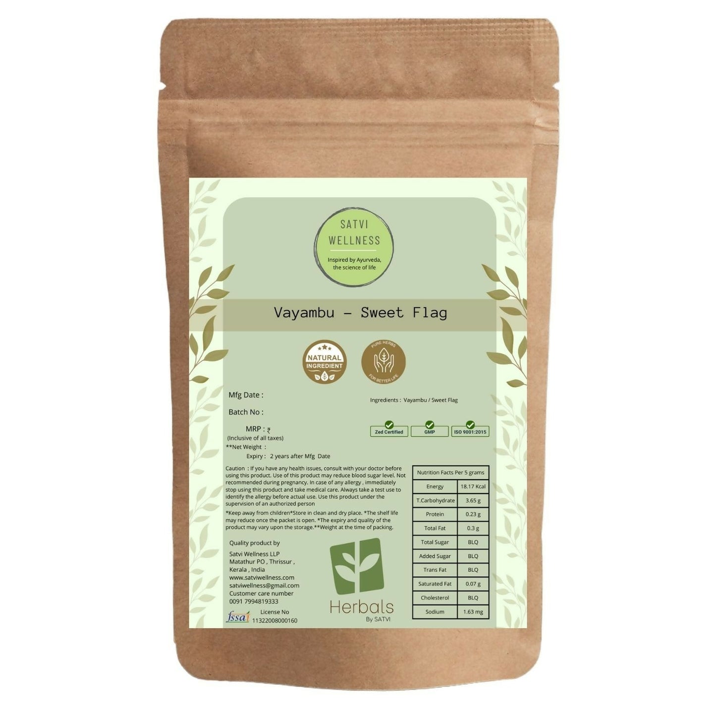 Satvi Wellness Vayambu | Sweet Flag Powder