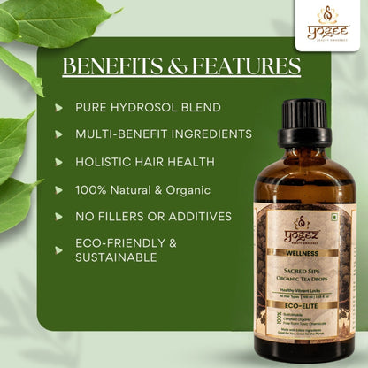 Yogez Sacred Sips Tea Drops- Hair Health
