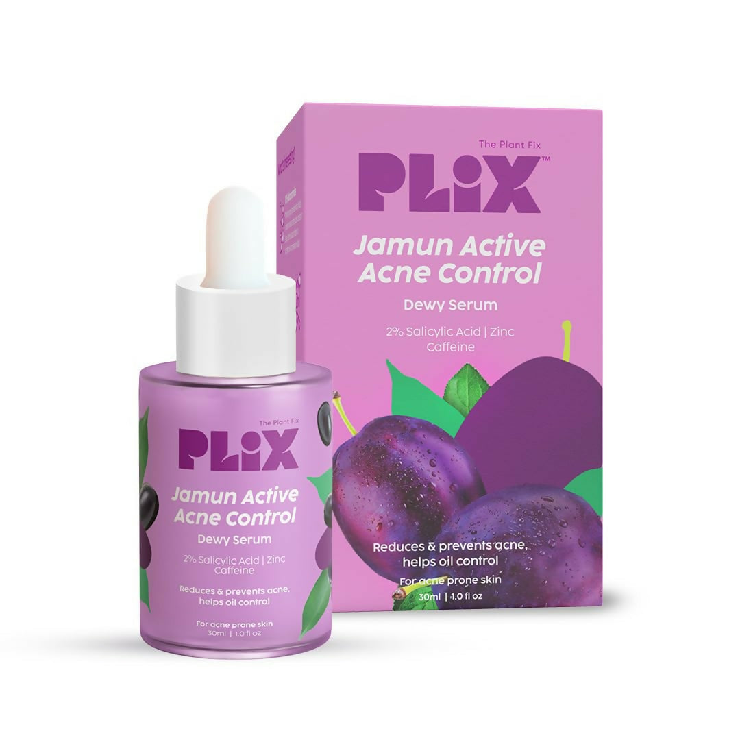PLIX The Plant Fix 2% Salicylic Acid Jamun Active Acne Control Dewy Serum For Active Acne & Dark Spot Reduction