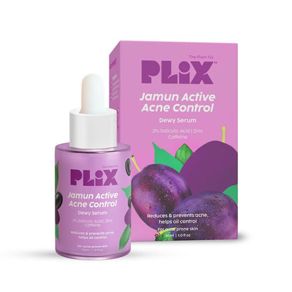 PLIX The Plant Fix 2% Salicylic Acid Jamun Active Acne Control Dewy Serum For Active Acne & Dark Spot Reduction