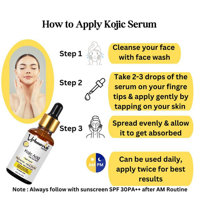 Urbaano Herbal 2% Kojic Acid White Glow Face Serum