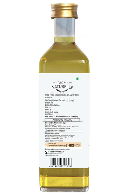 Farm Naturelle Extra Virgin Olive Oil 100% Pure, Natural Extra-Virgin Oil