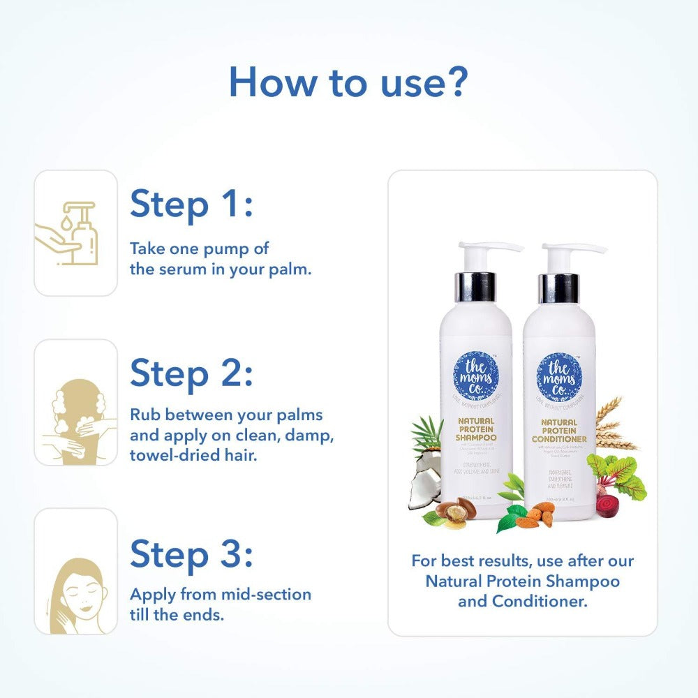 The Moms Co Natural Protein Hair Serum - Drmedicart