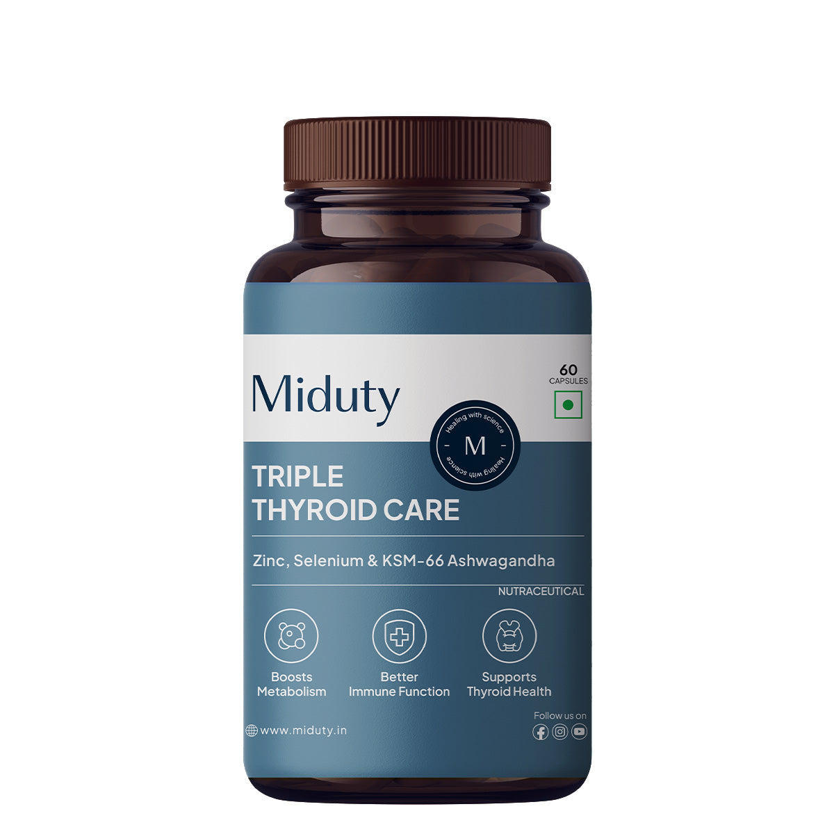 Miduty by Palak Notes Triple Thyroid Care Capsules