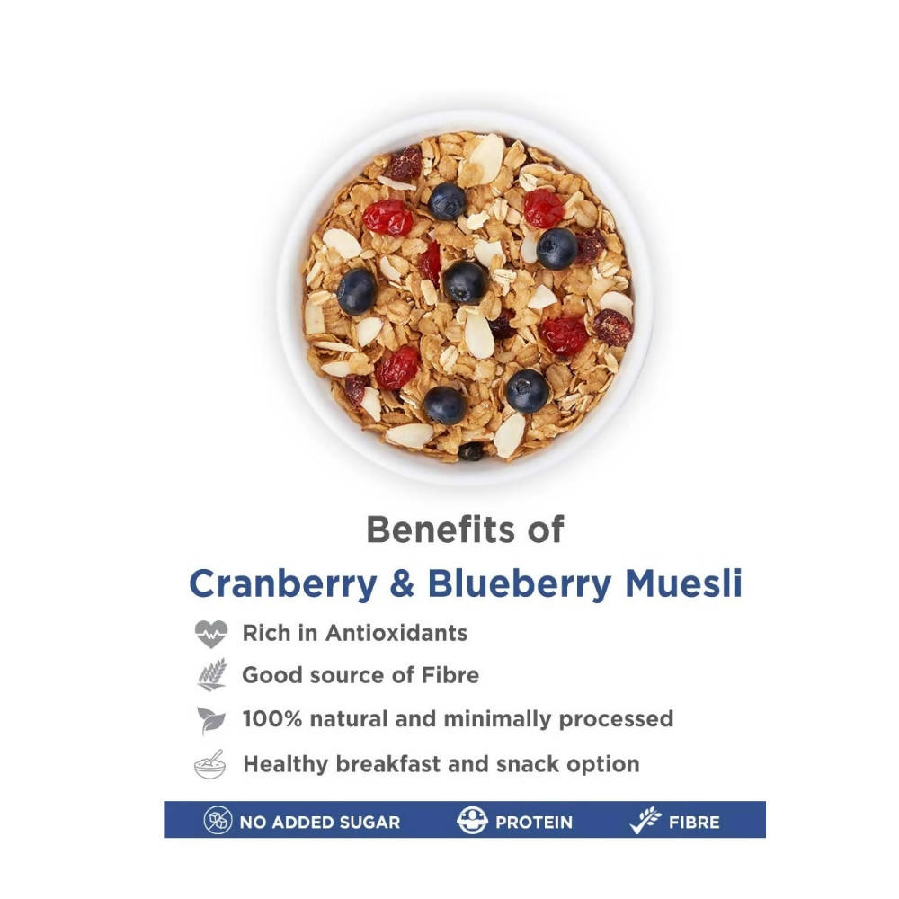 True Elements Cranberry And Blueberry Muesli - Drmedicart