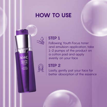 AHC Youth Focus Essence Anti-Aging Facial Essence Serum - Korean skincare