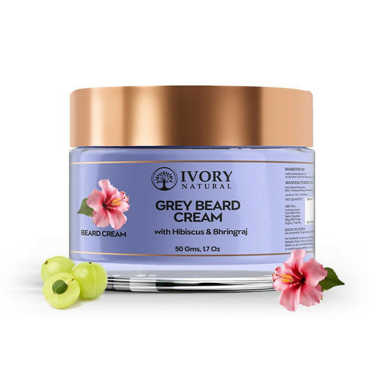 Ivory Natural Greys Beard Cream Restores Your Beard's Natural Color