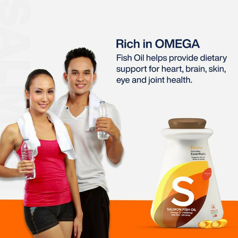 MyFitFuel Salmon Fish Oil Omega 3 1000mg Capsules
