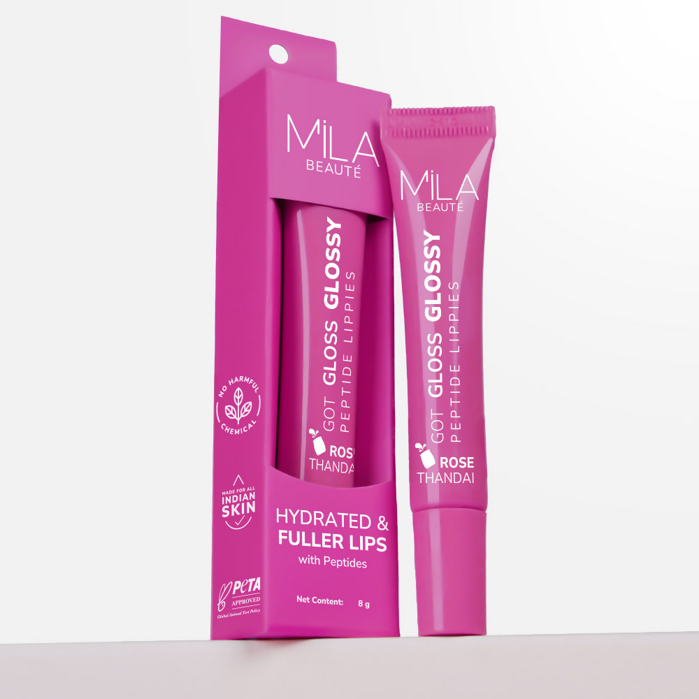 Mila Beaute Got Gloss Peptide Lippies - Rose Thandai