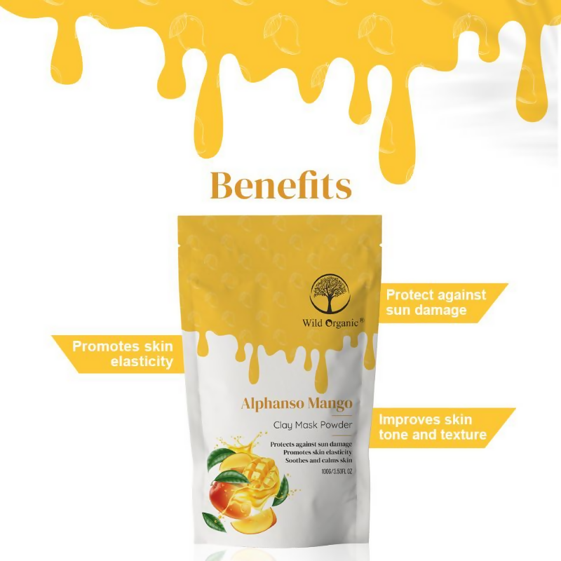 Wild Organic Alphanso Mango Clay Mask Powder