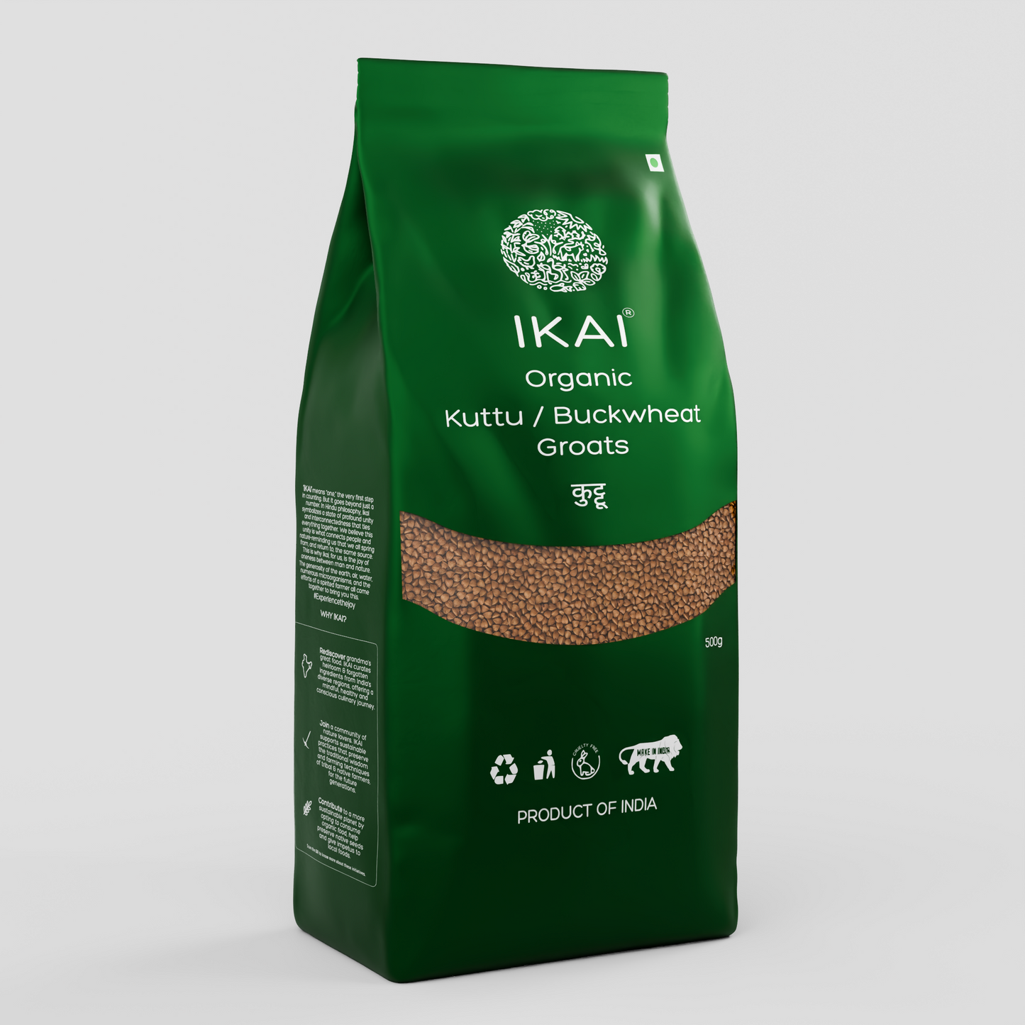 IKAI Organic Buckwheat Groats Kuttu