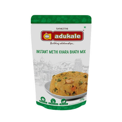Buy Adukale Instant Methi Khara Bhath Mix from DrMediCart, Ship from India to USA