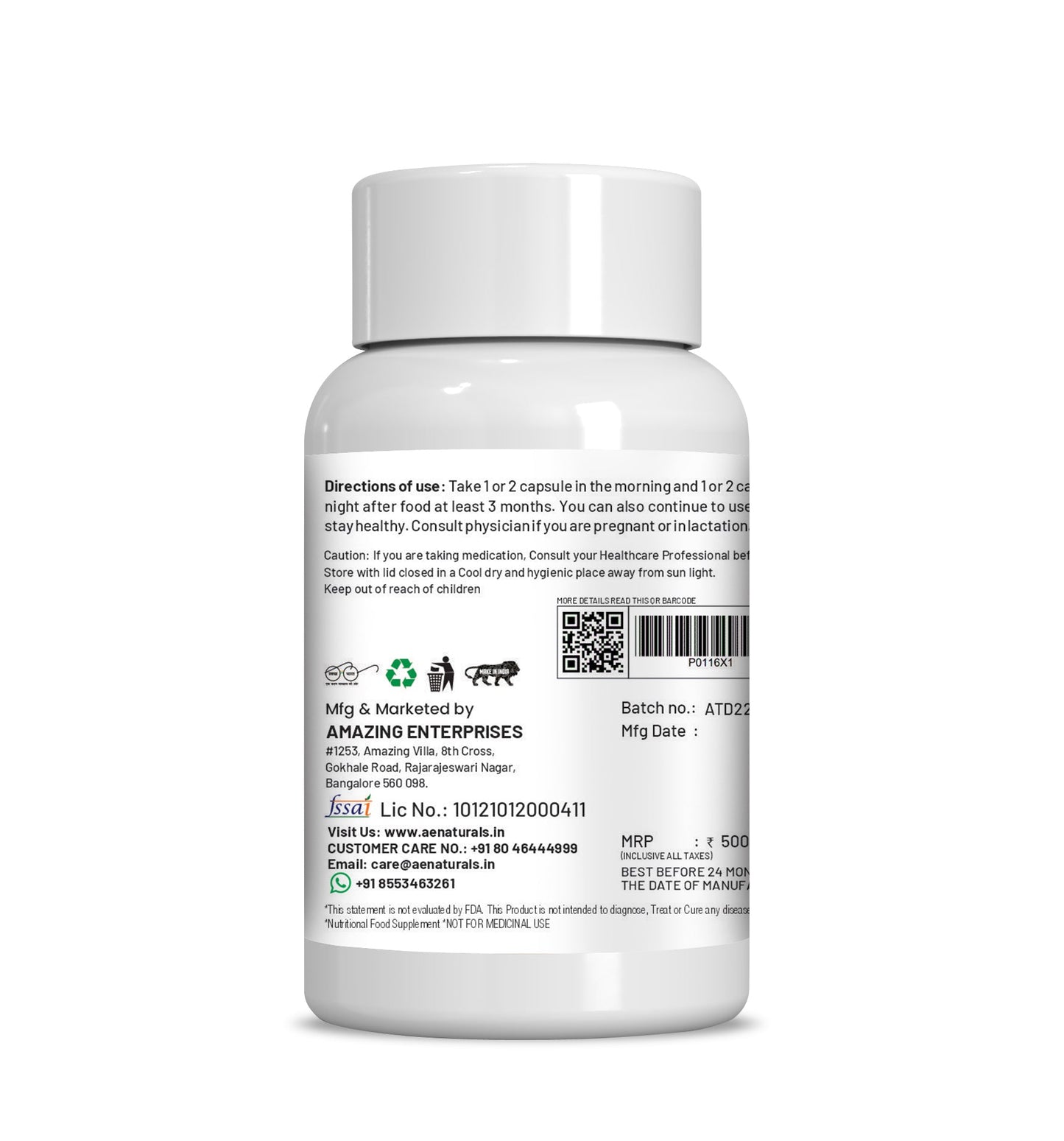 Ae Naturals Thripala Detox Capsules